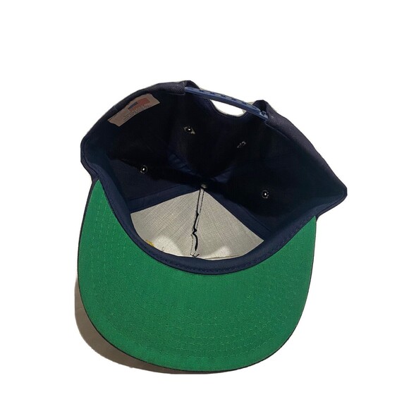 JEVIC Snapback Adult Baseball Ball Cap Hat USA Vintage Navy Blue Yellow - Picture 3 of 4